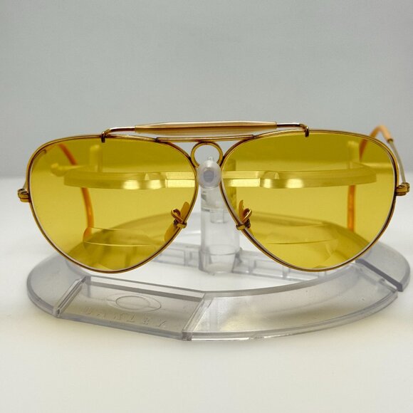 Ray Ban Bausch & Lomb B&L 10K GF Aviator Bullethole Eyeglasses Eye Glasses Frame - Picture 3 of 9